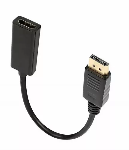Well ADAPT-HDMIF-DPM-02BK-WL DisplayPort 1.1-dugós csatlakozó -HDMI-csatlakozóhüvely passzív 0,2 m, fekete