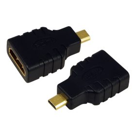   LogiLink HDMI adapter, Micro-D/M   A/F, 4K/30 Hz, fekete (AH0010)