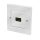 Logilink HDMI fali lemez csatlakozóval HDMI aljzat, 1 portos, fehér
