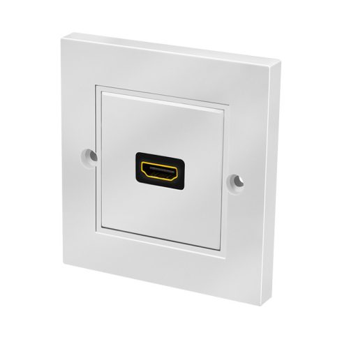 Logilink HDMI fali lemez csatlakozóval HDMI aljzat, 1 portos, fehér