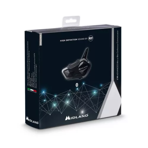 Midland BT R1 Advenced Single vezeték nélküli motoros intercom (ALA-297-999)