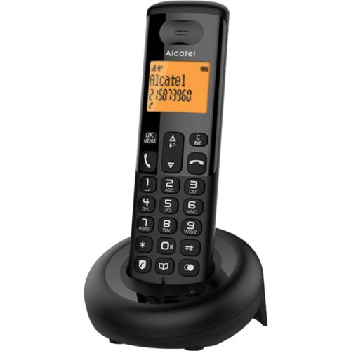 Alcatel E160 Wireless Dect Asztali telefon - Fekete (ALC426687)