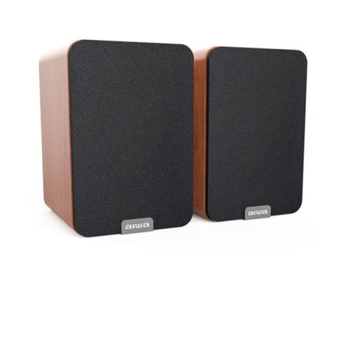 Aiwa ASP-A200BR Prémium aktív hangfal a zene szerelmeseinek és házimozi rajongóknak, barna színben