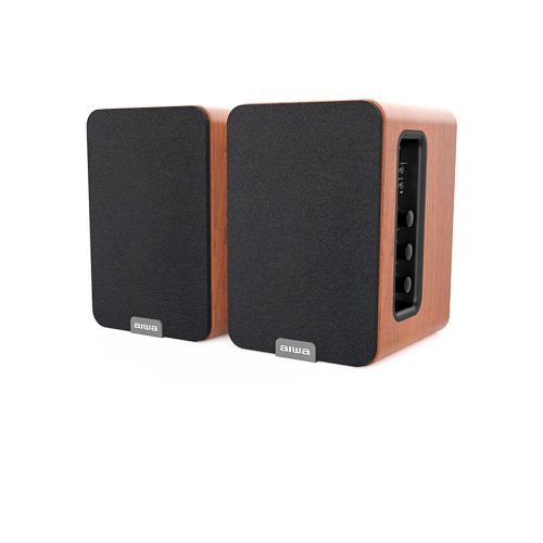 Aiwa ASP-A200BR Prémium aktív hangfal a zene szerelmeseinek és házimozi rajongóknak, barna színben