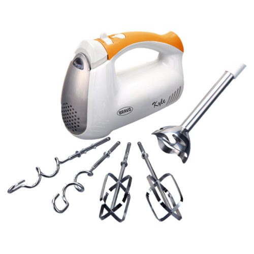 Bravo Kyle B-4818 Kézi mixer fehér, fém botmixer feltét, 400W