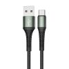 Jellico B10 USB-C kábel 3,1A 1 m, fekete 