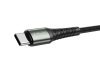 Jellico B10 USB-C kábel 3,1A 1 m, fekete 