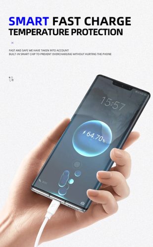 Jellico B15W  kábel USB-C 3.1A, 1m, Fehér