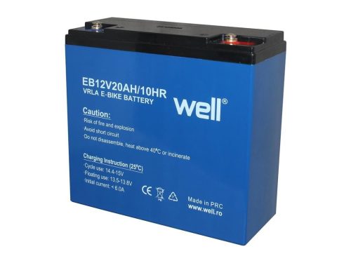 Well akkumulátor 12V 20Ah zselés elektromos kerékpárokhoz (BAT-LEADEB12V20AH-WL)