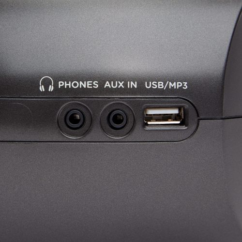 Aiwa BBTC-550BK Hordozható Retro Stílusú Kazetta, CD, MP3, USB, Bluetooth rádió fekete színben