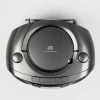 Aiwa BBTC-550MG Hordozható Retro Stílusú Kazetta, CD, MP3, USB, Bluetooth rádió, ezüstszürke színben