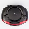 Aiwa BBTC-550RD Hordozható Retro Stílusú Kazetta, CD, MP3, USB, Bluetooth rádió, piros színben