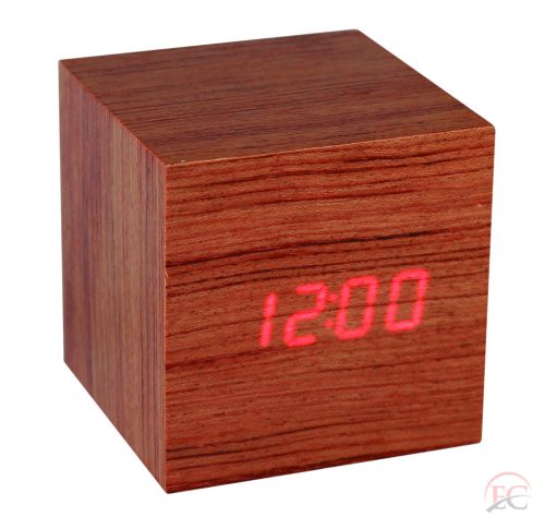 Órava BD505R Digitális ébresztőóra elegáns fakivitelben