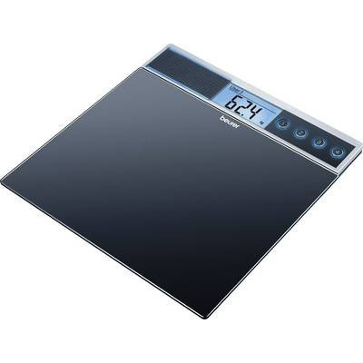 Beszélő, digitális személymérleg, üveg, 150 kg, Beurer GS 39, 74400