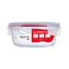 Bergner BG-25027-RD 400ml boroszilikát üveg ételtároló