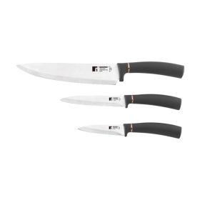 BERGNER BG-39862-CP 3 részes rozsdamentes acél kés szett