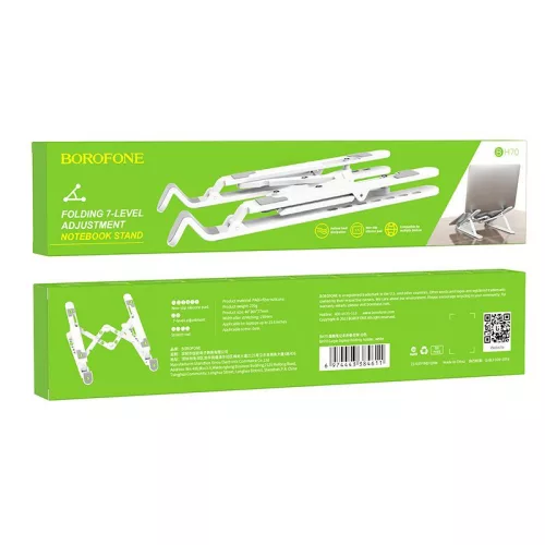 BOROFONE BH70 ÁLLÍTHATÓ ASZTALI NOTEBOOK TARTÓ 1427045