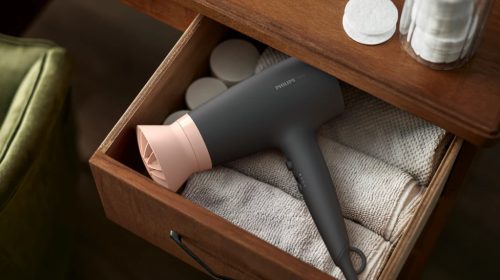 Philips BHD350/10 3000 Series Hajszárító fekete/rózsaszín, 2100W