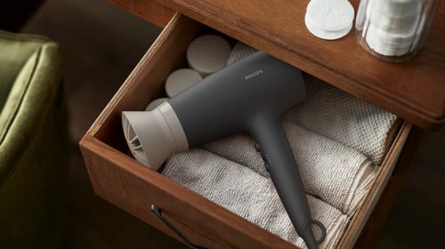 PHILIPS BHD351/10 Hajszárító ThermoProtect tartozékkal fekete-szürke, 2100W