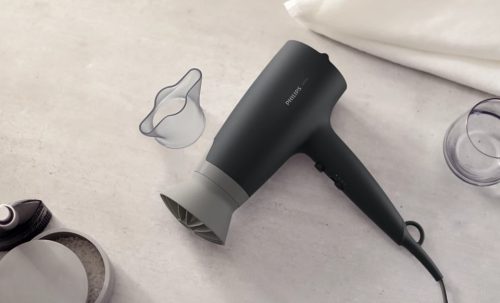 PHILIPS BHD351/10 Hajszárító ThermoProtect tartozékkal fekete-szürke, 2100W
