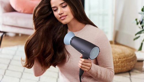 PHILIPS BHD360/20 Hajszárító ThermoProtect tartozékkal fekete, 2100W