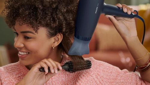 PHILIPS BHD360/20 Hajszárító ThermoProtect tartozékkal fekete, 2100W