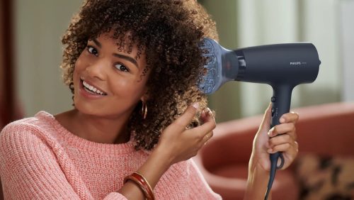 PHILIPS BHD360/20 Hajszárító ThermoProtect tartozékkal fekete, 2100W