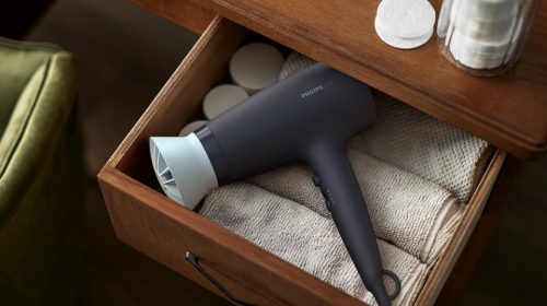 PHILIPS BHD360/20 Hajszárító ThermoProtect tartozékkal fekete, 2100W