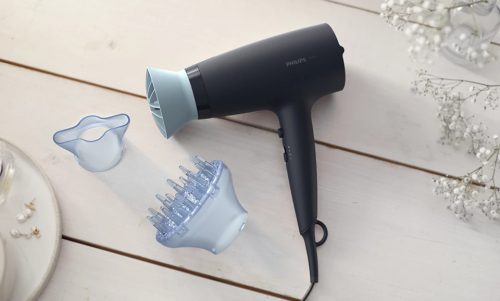 PHILIPS BHD360/20 Hajszárító ThermoProtect tartozékkal fekete, 2100W