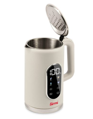 Girmi BL91 hőfokszabályzású elektromos vízforraló, digitális kijelző, melegen tartás funkció, 1.7 literes, homok-bézs szín (BL9101)
