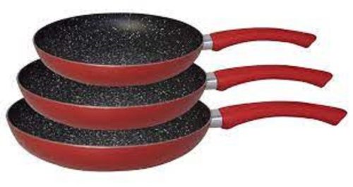Bachmayer serpenyő készlet 3 részes piros 20-24-28 cm, BM-77032