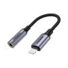 Foneng Audio adapter BM30L Lightning 3,5 mm-es mini jack audio adapter fekete