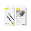Foneng BM31C Audio Jack 3,5mm-USB-C kábel,  1m, fekete