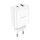 Borofone BN4 töltő - USB + USB C, QC 3.0, PD 2.0, 20W USB-C kábellel fehér