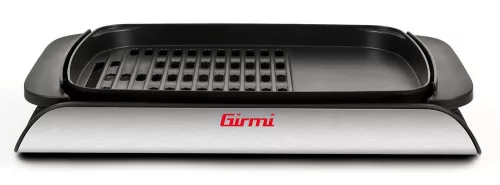 Girmi BQ91 Smokeless elektromos grill óriási sütőfelülettel, kétoldalas tapadásmentes lappal és üvegfedővel