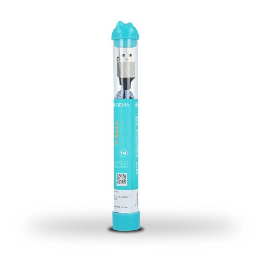 Devia BRA006355 Vogue USB-A apa – USB-C töltőkábel – 1m