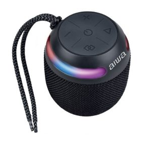   Aiwa BST-100 Prémium Japán hordozható Bluetooth hangszóró IP66 védelemmel, mikrofonnal és akár 8 órás üzemidővel
