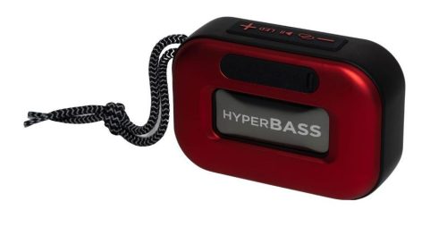 Aiwa BST-130RD stílusos, sokoldalú és IP66 védettségű Bluetooth hangszóró, kiváló hangminőséggel akár 8 órás lejátszással, piros és fekete (BST-130RD)