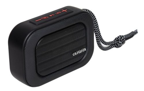 Aiwa BST-130TN stílusos, sokoldalú és IP66 védettségű Bluetooth hangszóró, kiváló hangminőséggel akár 8 órás lejátszással, Titán és fekete szín (BST-130TN)
