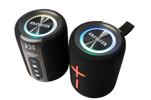 Aiwa BST-250 Aiwa Bluetooth, IPX5 védettséggel, sokoldalú és lenyűgöző hangzású hangszóró - Japán technológia