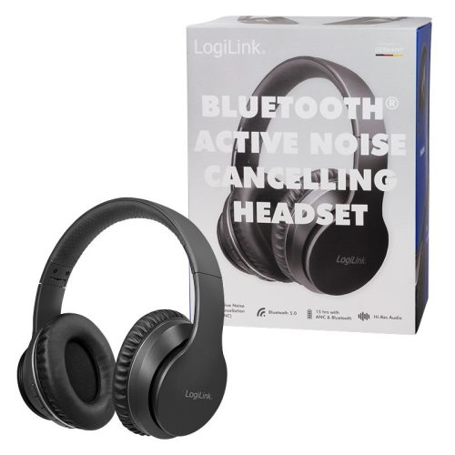 Logilink Bluetooth aktív zajszűrős fejhallgató