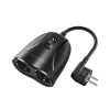 BlitzWolf BW-SHP14 kültéri kettős wifi aljzat (EU) 3680W, fekete