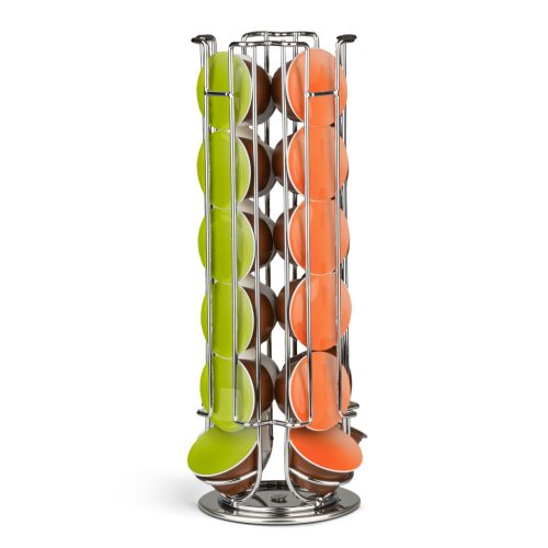 Bewello BW1001B Fém kávékapszula tartó - 24 db Dolce Gusto kapszulához - króm