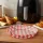 Bewello BW1032A Air fryer sütőpapír - olaj nélküli sütőhöz - kockás, kör - 20 cm - 50 db / csomag