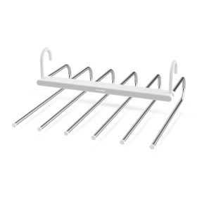   Bewello Akasztható törölközőszárító / nadrágtartó vállfa - fém - 6 akasztó, BW2028