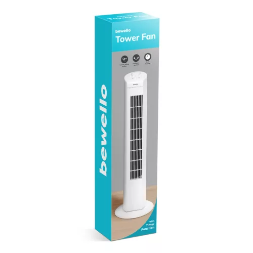 Bewello BW2053WH Oszlopventilátor - 220-240V, 45 W - fehér