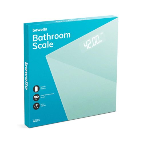 Bewello BW3014 Személymérleg - 180 kg - elemes - üveg