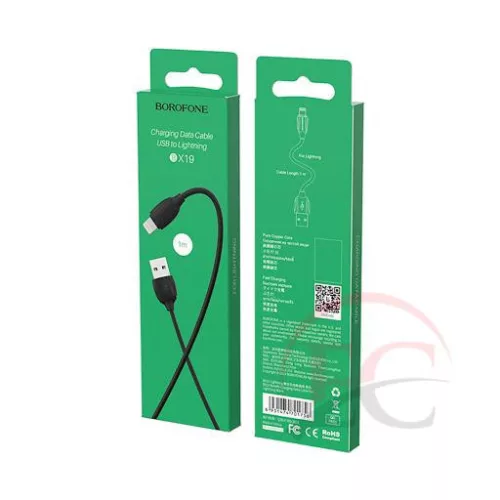 Borofone BX19 USB 2.0 - Micro USB töltőkábel 1m - Fekete