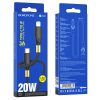 Borofone BX92 USB-C- Lightning kábel 1m 20W – fekete