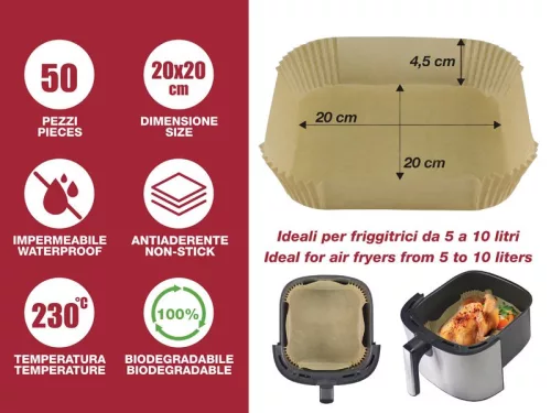 Beper C103ACC004 Sütőpapír olaj nélküli sütőkhöz 50db/csomag